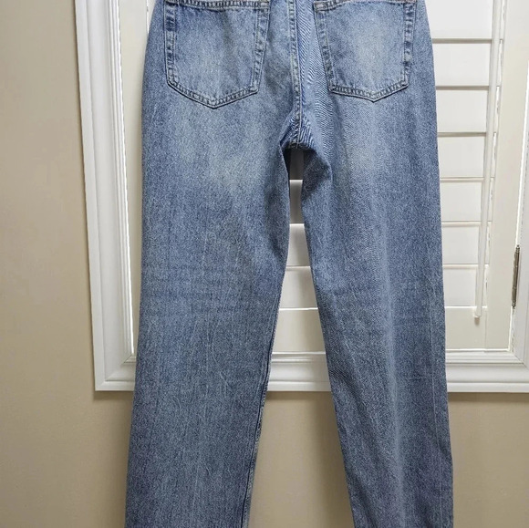 H&M Wide Leg Jeans Denim High Waist size 8 10 - Picture 4 of 9